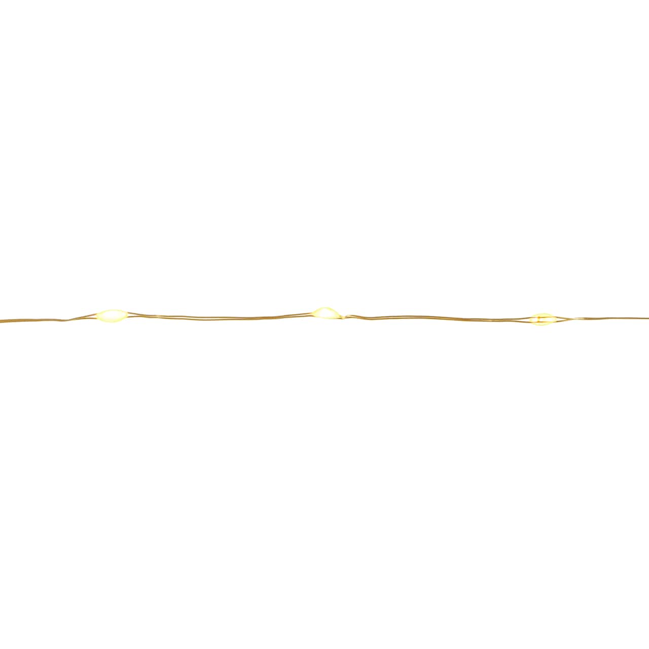 8 Pack: 18ct. Warm White LED String Lights with Gold Wire by Ashland®